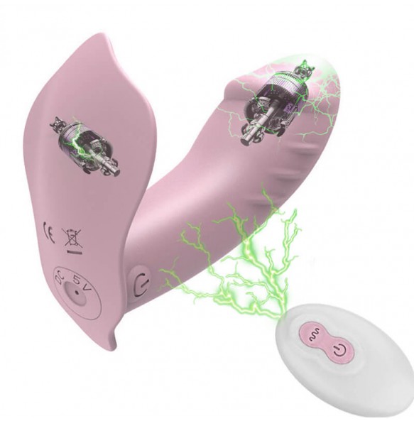 Wearable Butterfly Vibrator (Chargeable - Pink)